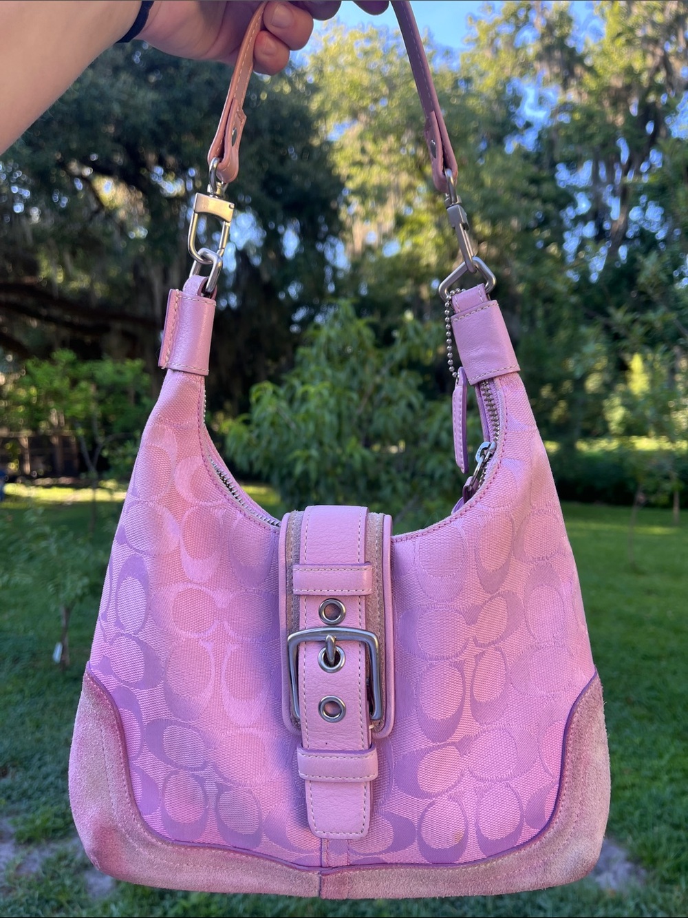 READ DETAILS Coach Y2k Pink Mini Hobo bag